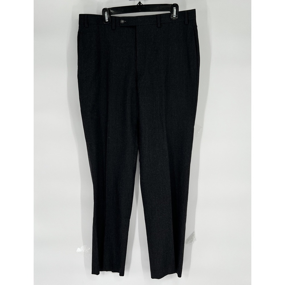 Lauren Ralph Lauren 35x31 Charcoal Gray 100% Wool Mens Dress Pants‎